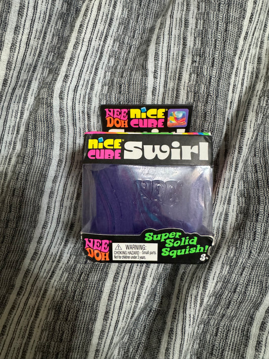 NeeDoh Nice Cube Swirl Colors vary