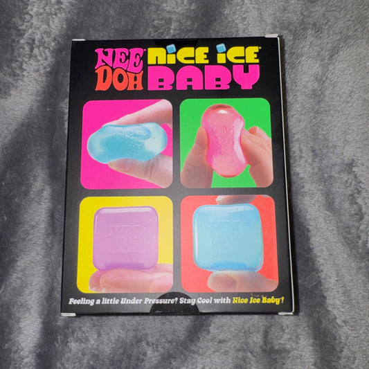 NeeDoh Nice Ice Baby 4-Pack Mini Sensory Cubes – Assorted Colors