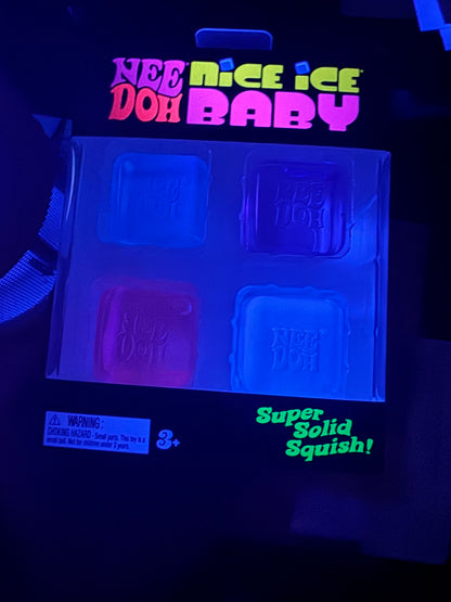 Additional product view of Schylling NeeDoh Nice Ice Baby mini sensory cube 4-pack