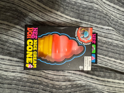 Schylling NeeDoh Nice Cream Cone sensory toy in an assorted color
