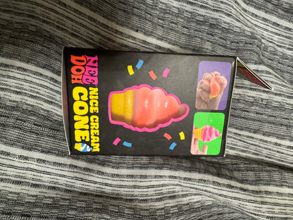 Additional product view of Schylling NeeDoh Nice Cream Cone sensory toy in an assorted color