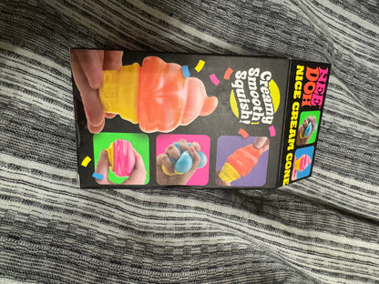 Additional product view of Schylling NeeDoh Nice Cream Cone sensory toy in an assorted color