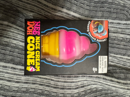 Additional product view of Schylling NeeDoh Nice Cream Cone sensory toy in an assorted color