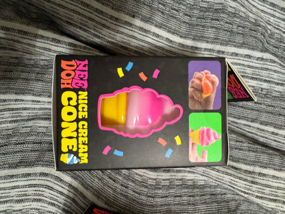 Additional product view of Schylling NeeDoh Nice Cream Cone sensory toy in an assorted color
