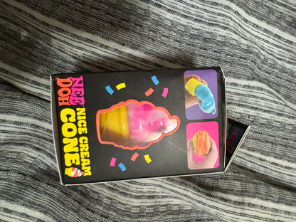 Additional product view of Schylling NeeDoh Nice Cream Cone sensory toy in an assorted color