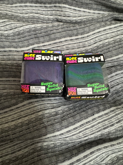 Additional product view of Schylling NeeDoh Nice Cube Swirl marbled sensory toy