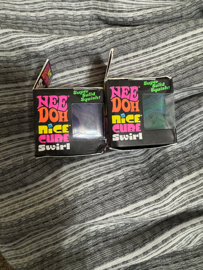 Additional product view of Schylling NeeDoh Nice Cube Swirl marbled sensory toy