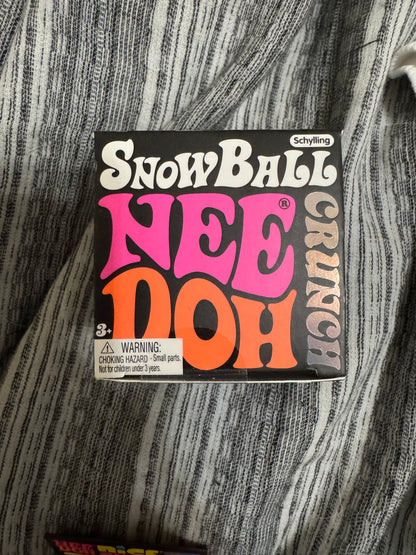 Schylling NeeDoh Snowball Crunch textured sensory toy